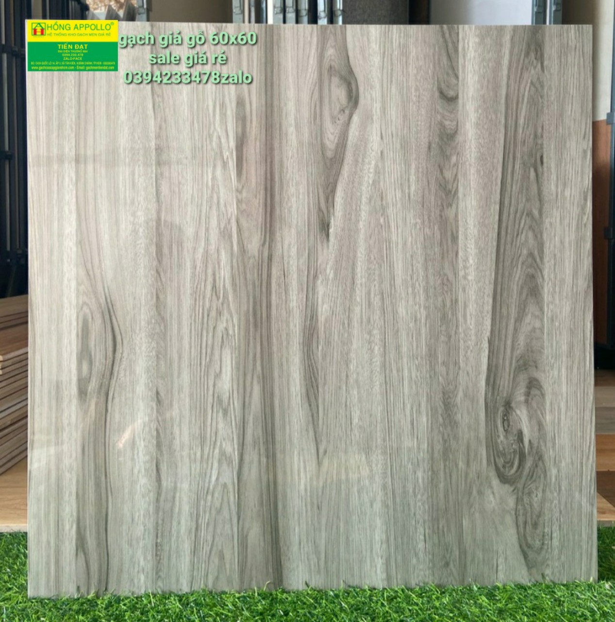 Gạch giả gỗ 60x60 long an giá rẻ