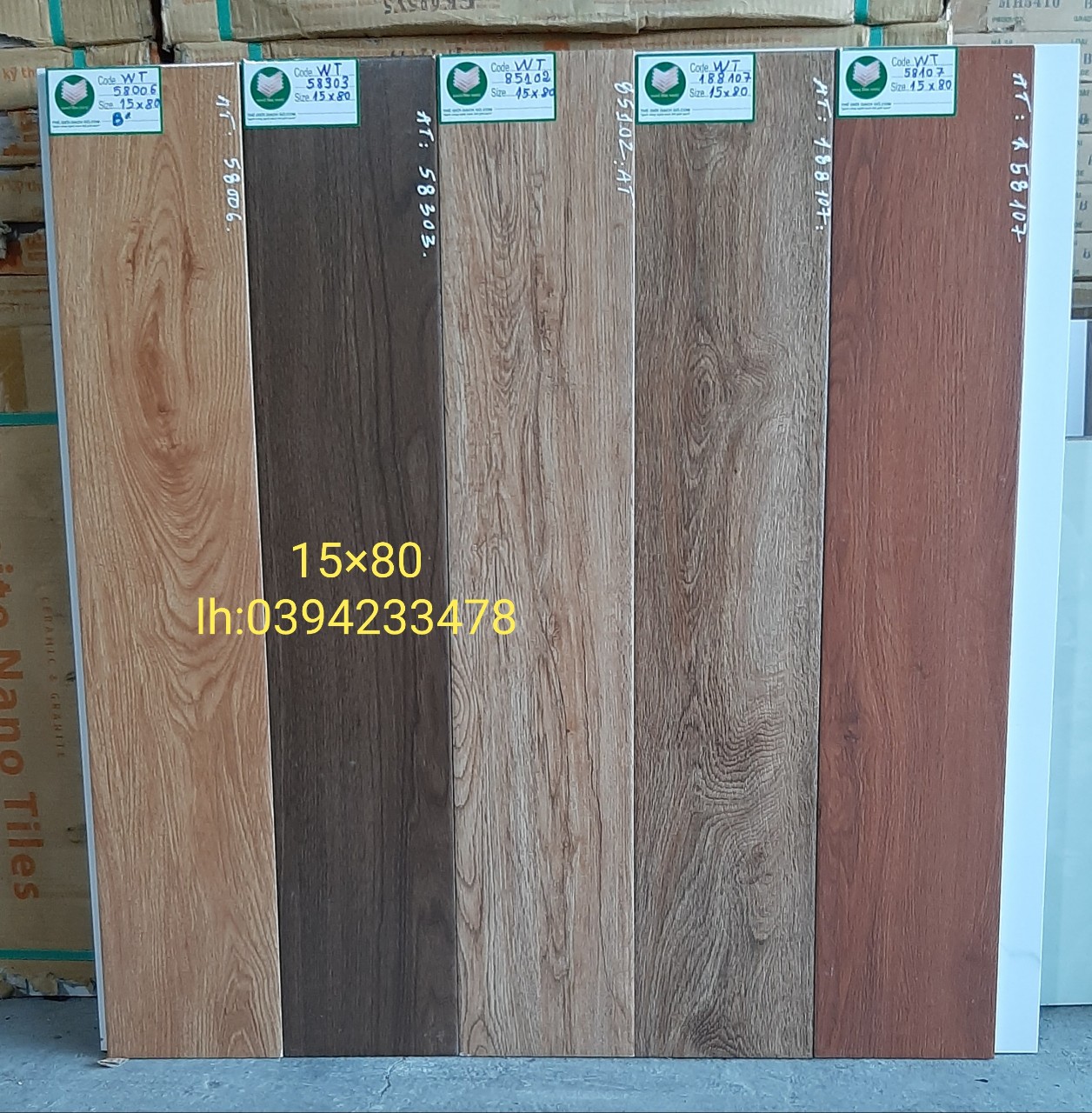 Gạch gỗ nhập khẩu 15x80 tân đức giá rẻ