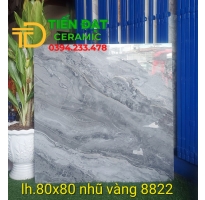 Gạch Cao cấp 80x80 TQ Bóng Kiếng Khắc Kim Mẫu Mới