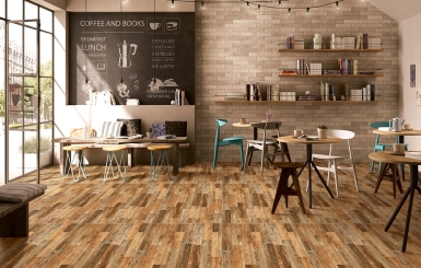 Gạch lát nền vân gỗ | Mang đến không gian sang trọng và ấm cúng