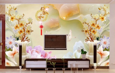 Gạch tranh 3D ốp tường cao cấp và sang trọng nhất hiện nay