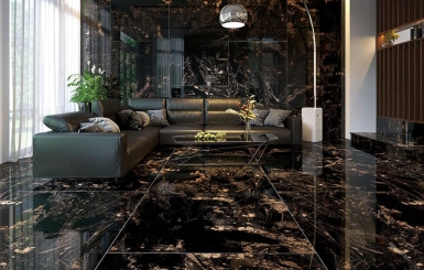 Ứng dụng gạch khổ lớn 120x180 sáng tạo không gian sang trọng