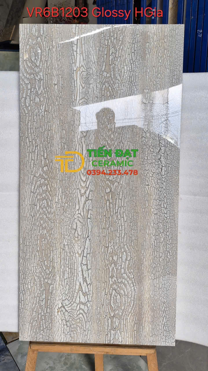 Đá Bóng Kiếng Vân Gỗ Ốp Lát 60x120 Royal Hoàng Gia Mẫu Mới
