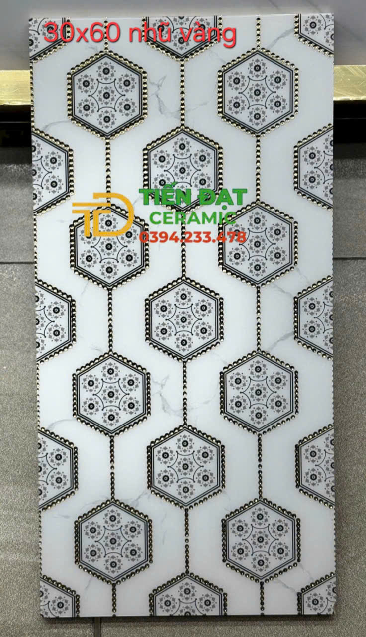 Gạch Ánh Kim TQ 30x60 Ốp Mặt Tiền Trang Trí Vách Cầu Thang