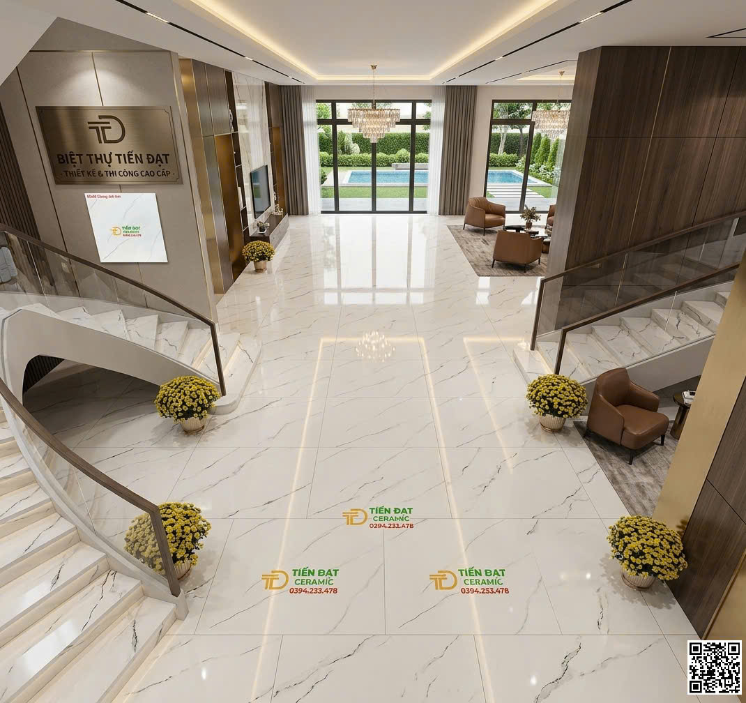 Top 85 Mẫu Gạch Khắc Vàng 60x60 Trắng Vân Ánh Kim