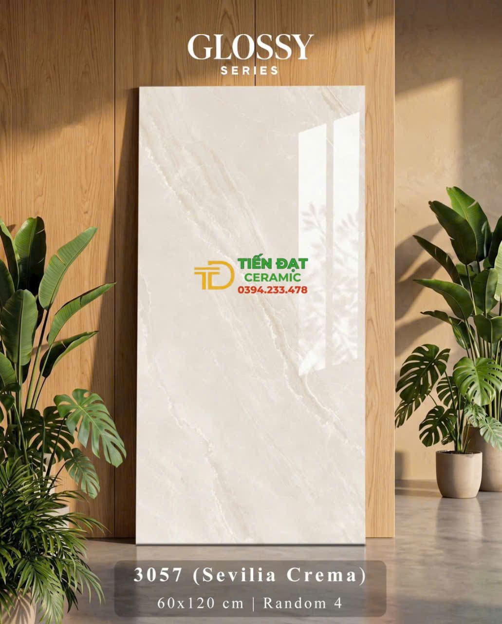 Gạch Đá Marble 60x120 Vân Vàng Kem Lát Nền Phòng Khách