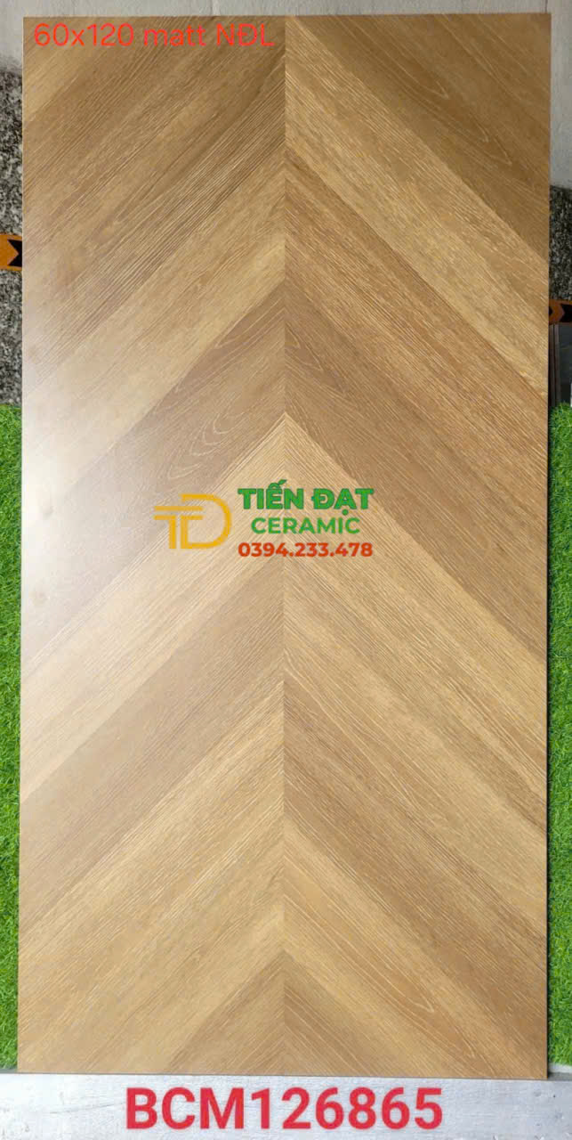 Gạch Giả Gỗ Xương cá 60x120 Đá Mờ Khổ Lớn Lát Nền Mẫu Mới