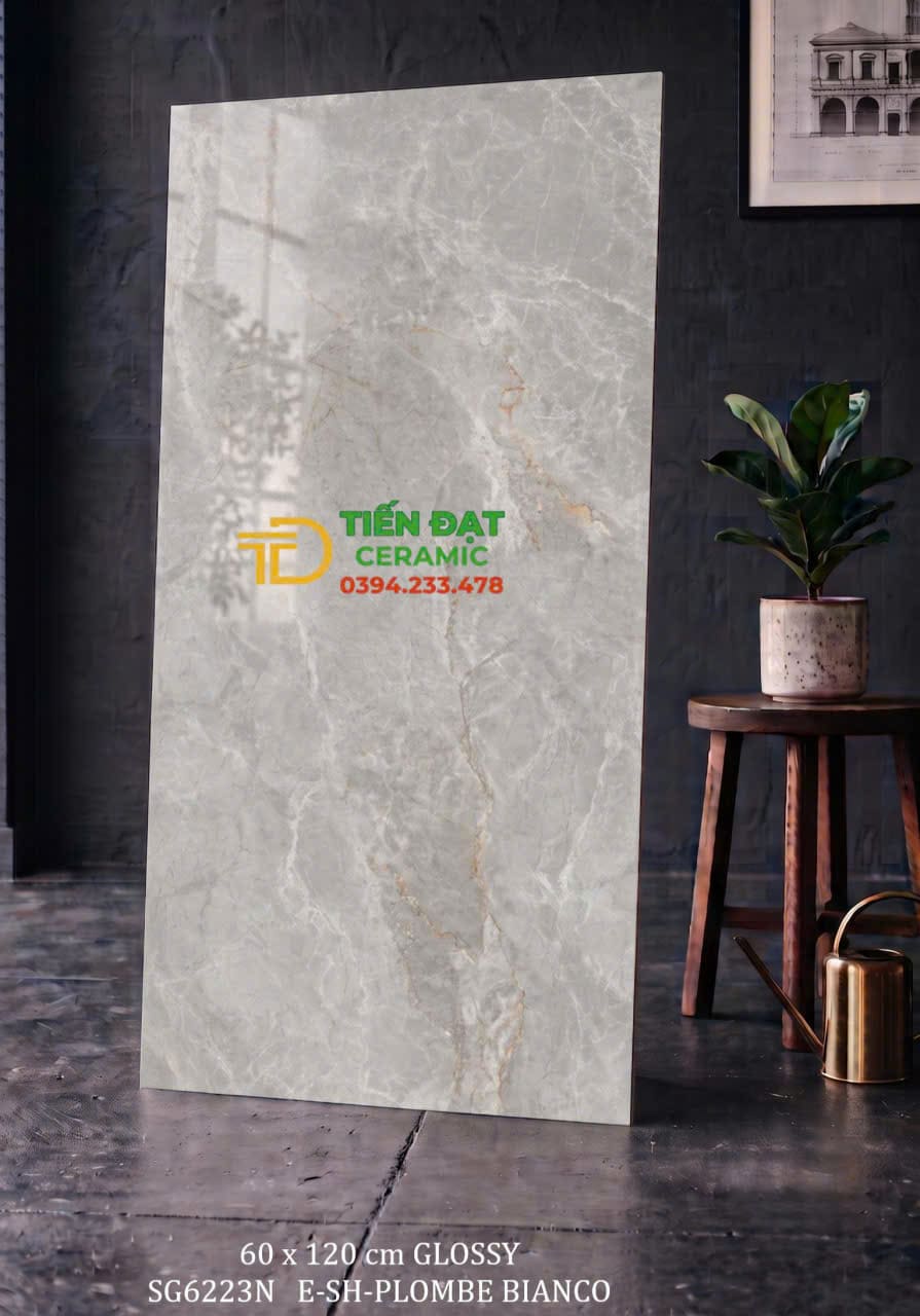 Gạch Khổ Lớn 60x120 Vân Xám Giả Đá Lát Nền Đẹp Rẻ