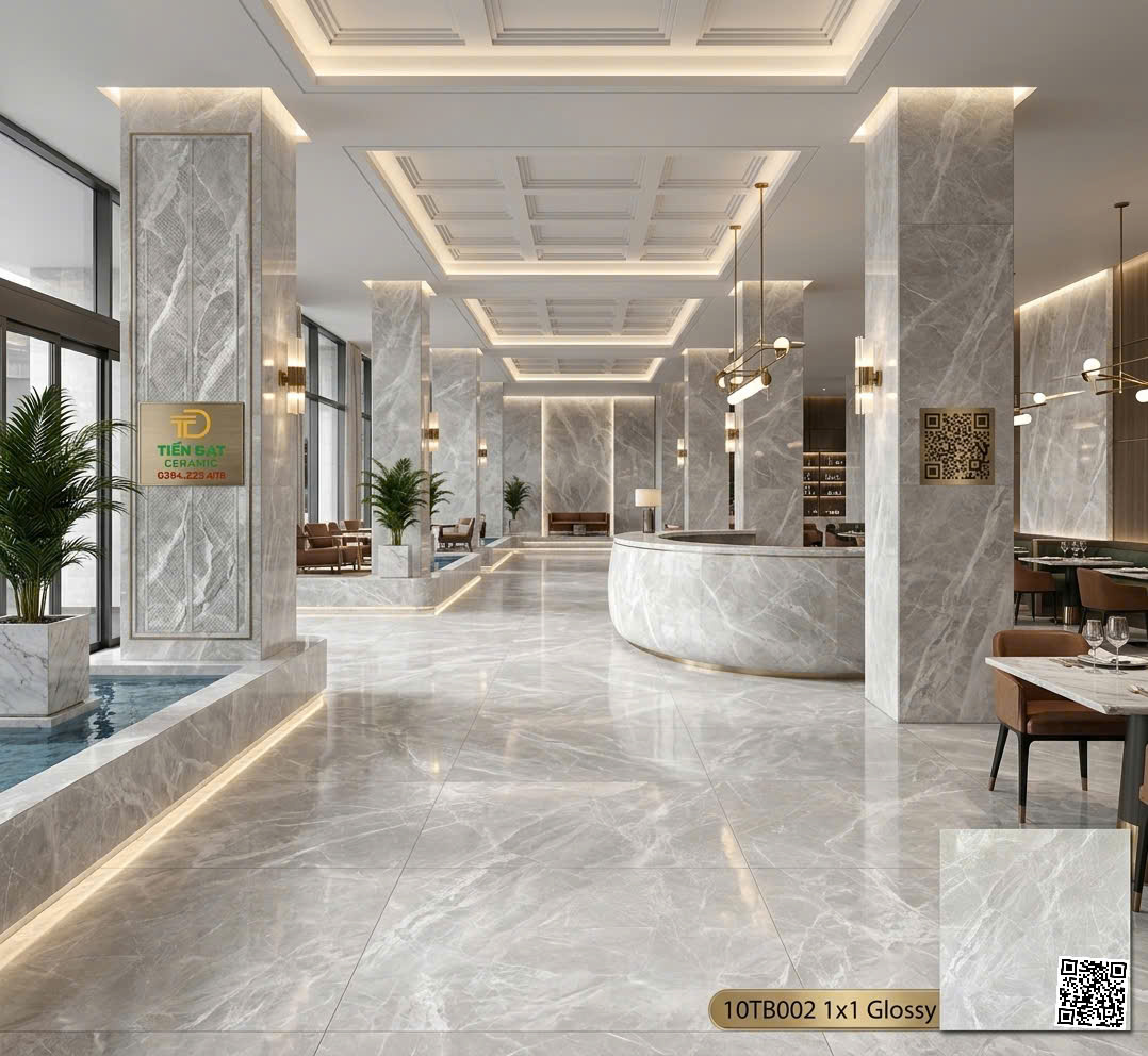 Kho Gạch Trung Quốc 1000x100 Vân Đá Mẫu Mới Tại Đà Lạt