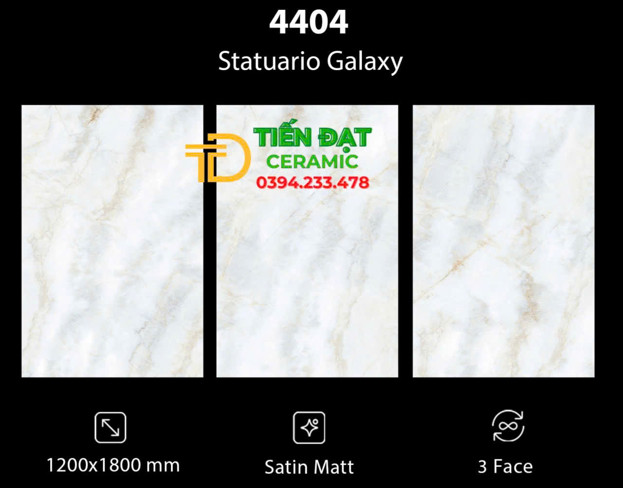 Gạch Mờ Matt 120x180 Lát Nền Biệt Thự Vân Vàng Giả Đá