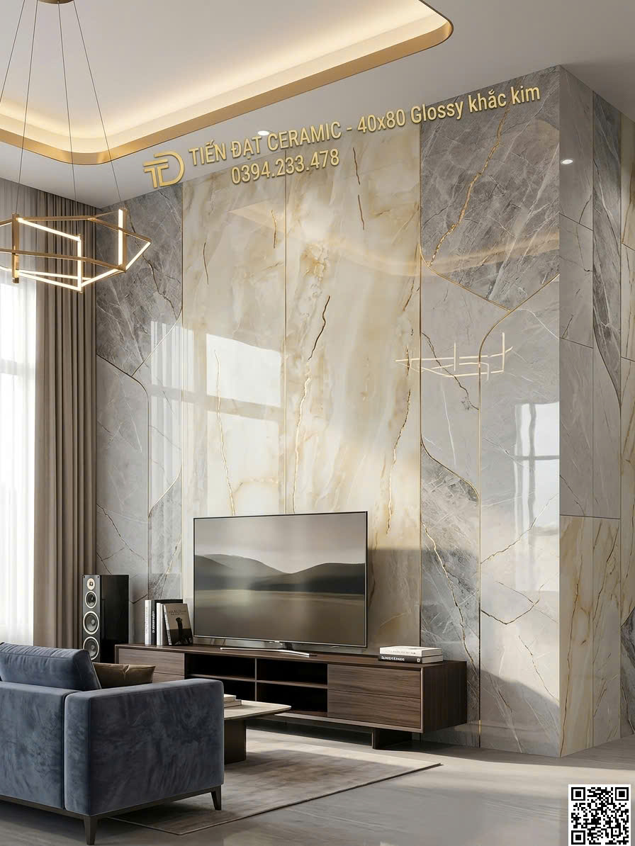Tổng Kho Gạch TQ 40x80 Nhũ Vàng Tại Nguyễn Hứu Trí Tân Nhựt