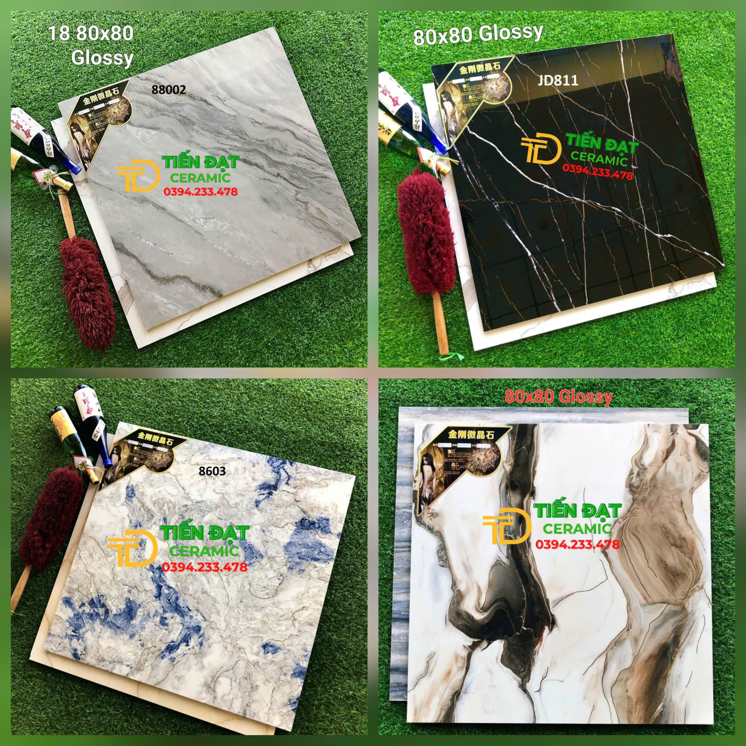 Gạch nhập khẩu 80x80 nhũ vàng trung quốc