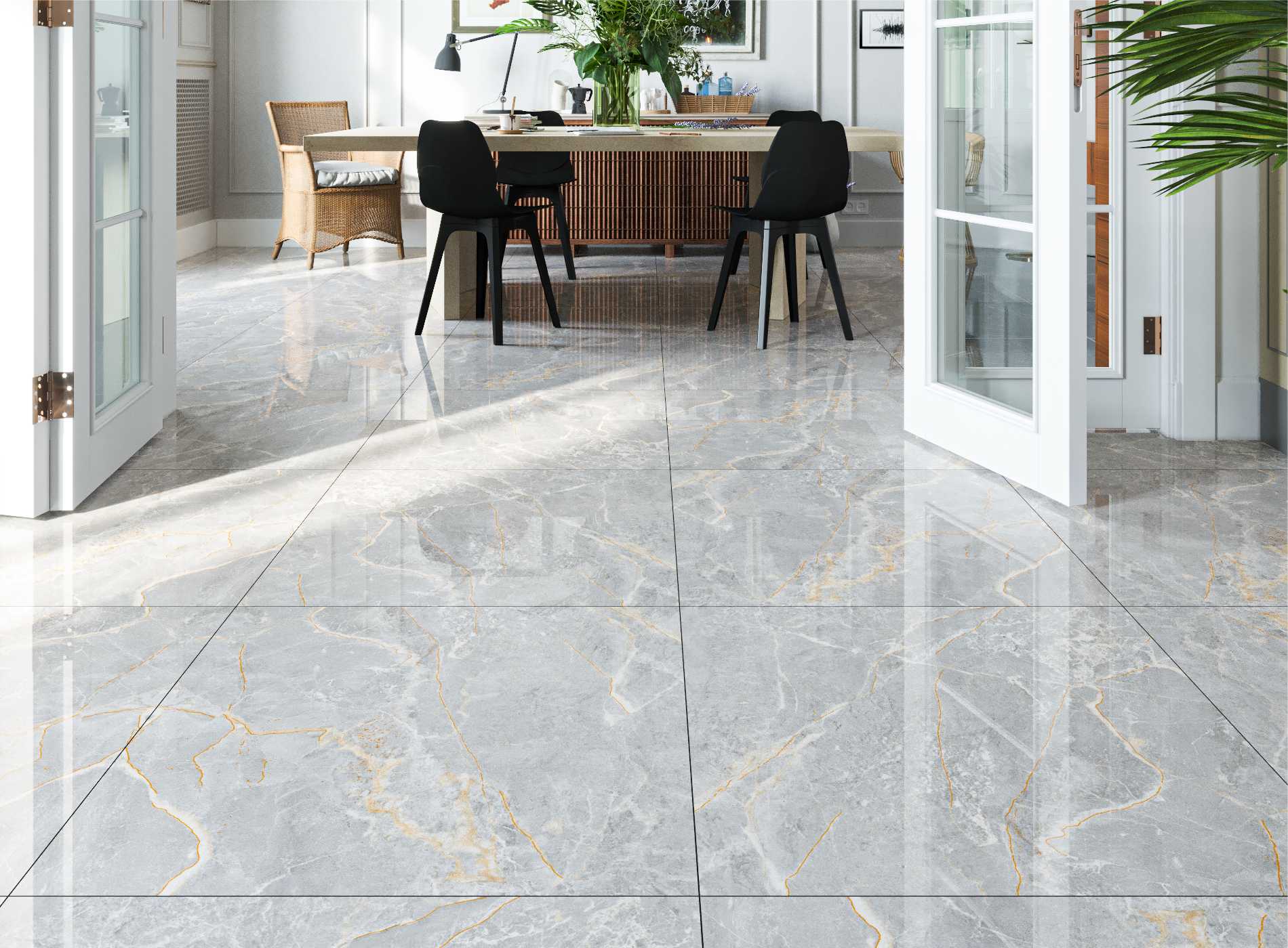 Gạch nhập khẩu 80x80 nhũ vàng trung quốc