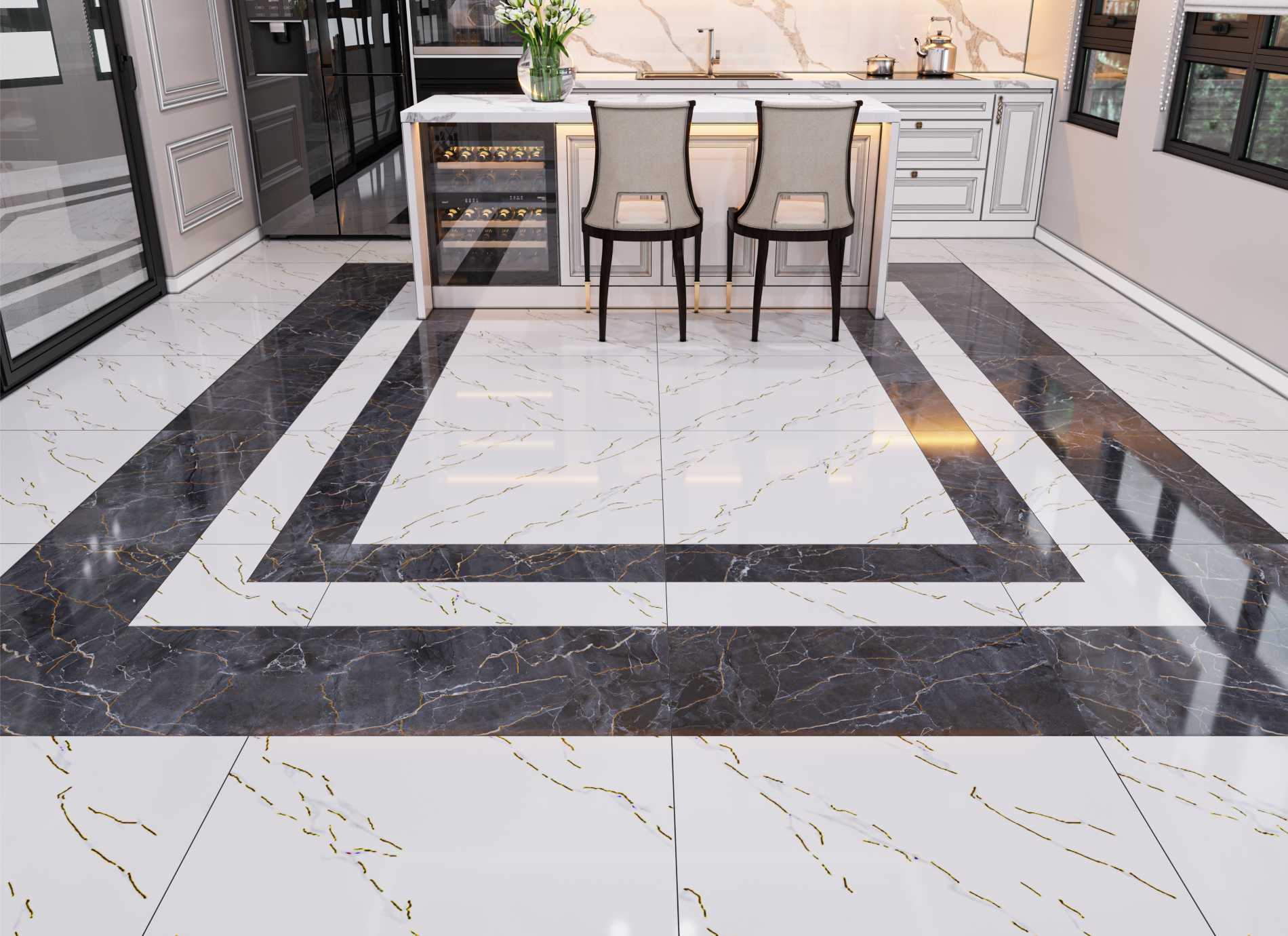 Gạch nhập khẩu 80x80 nhũ vàng trung quốc