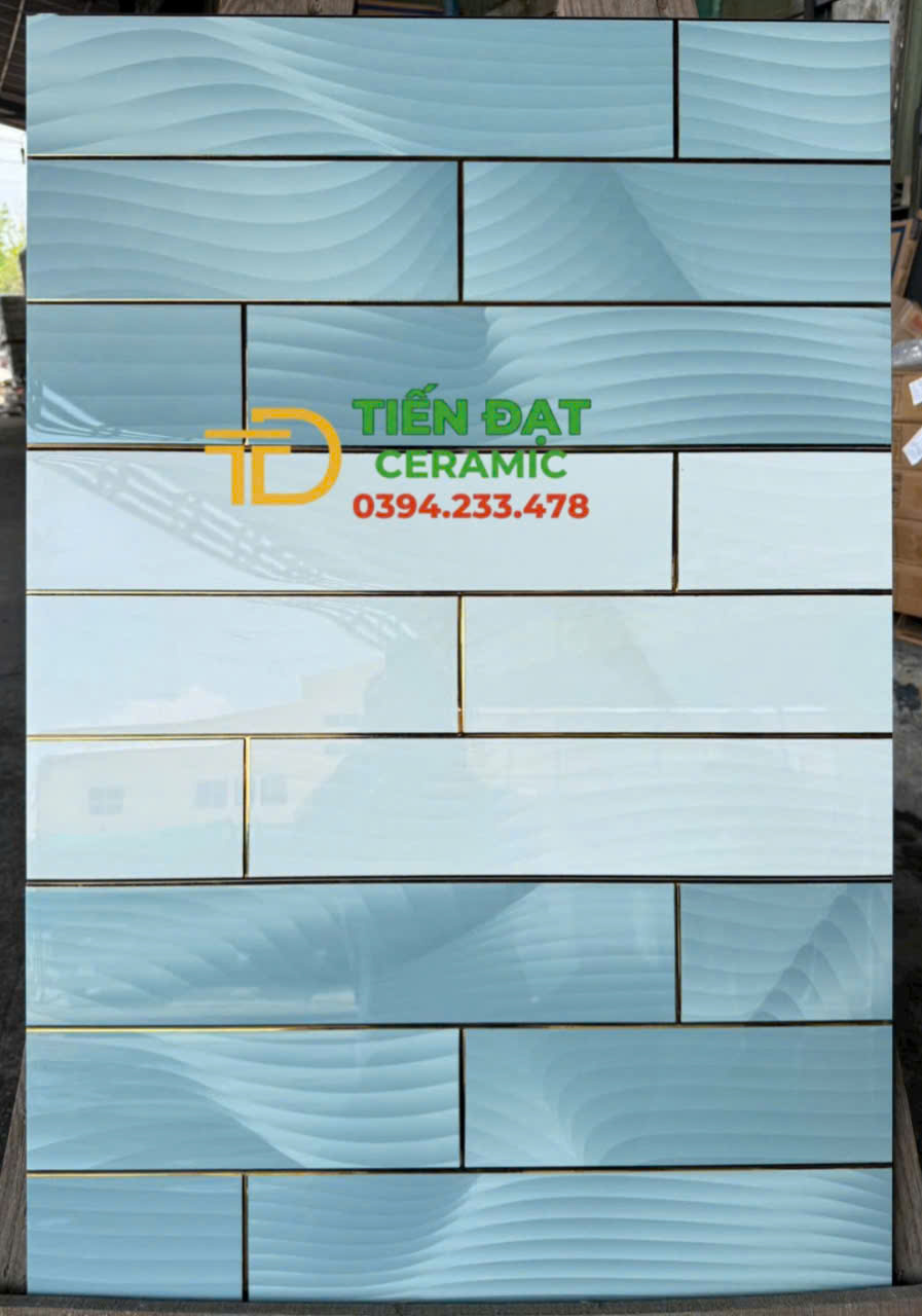 Gạch Nhập Khẩu TQ 30x60 Khắc Kim Xanh Lá Đậm Nhạt