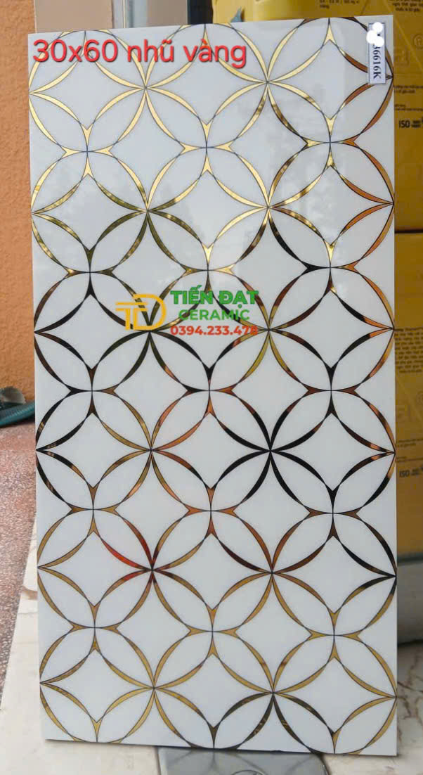 Gạch Nhập Khẩu TQ 30x60 Ốp Lát Trang Trí Khắc Kim