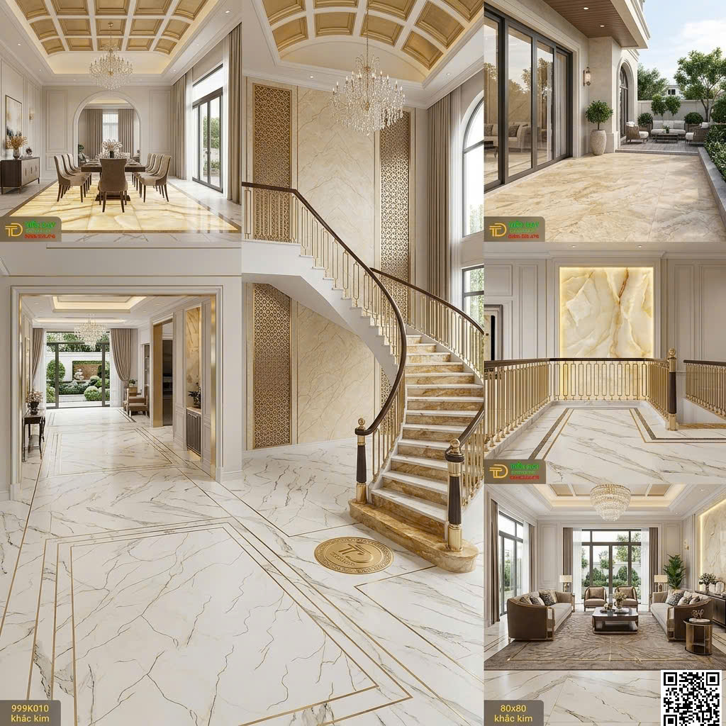 Tổng Đại Lý Gạch TQ 80x80 Nhũ Vàng Lát Nền Tại Quận 7