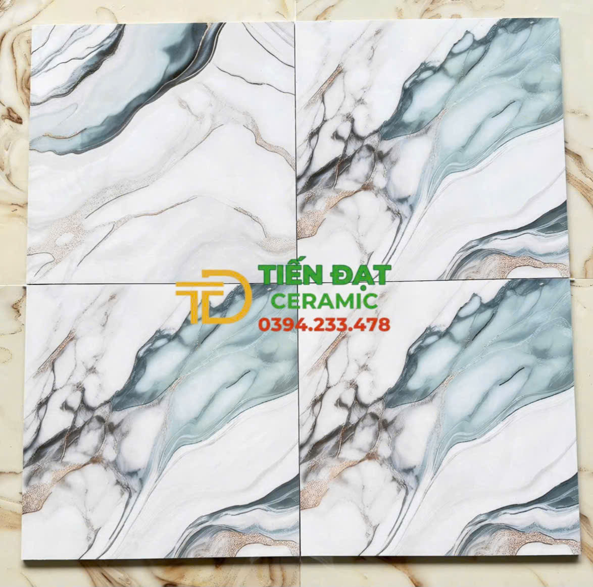 Gạch Nhập Khẩu TQ 60x60 Ánh Kim Tuyến Ốp Lát Phòng Khách