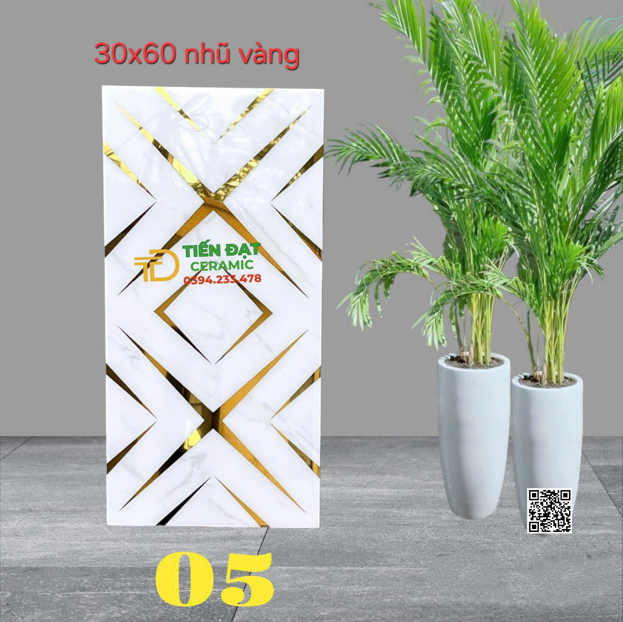 Gạch Ốp Lát Biệt Thự Cao Cấp 30x60 Nhũ Vàng Mới Nhất