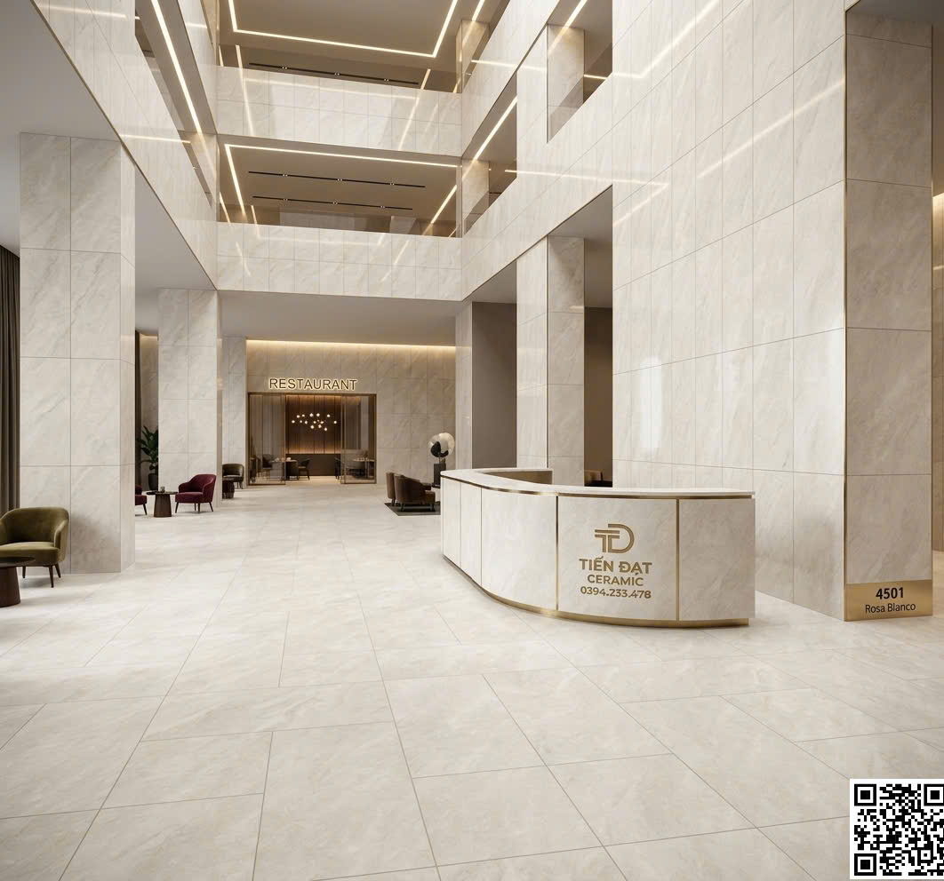 Gạch Khổ Lớn 120x180 Đá Mờ Ốp Lát Khách Sạn Cao Cấp