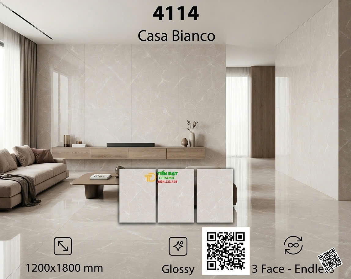 Gạch Khổ Lớn Ốp Lát Biệt Thự 120x180 Bóng Kiếng Vi Tinh