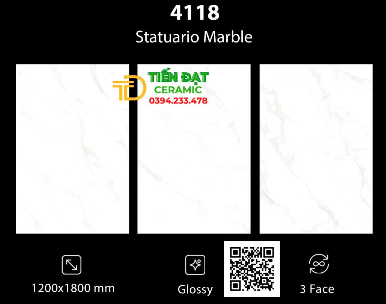 Tổng Đại Lý Gạch Ấn Độ 120x180 Trắng Vân Ốp Lát Biệt Thự