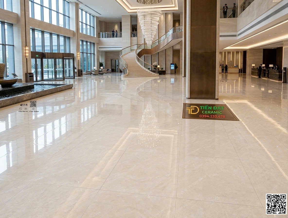 Gạch Khổ Lớn 120x180 Lát Nền Khách Sạn Lớn Cao Cấp