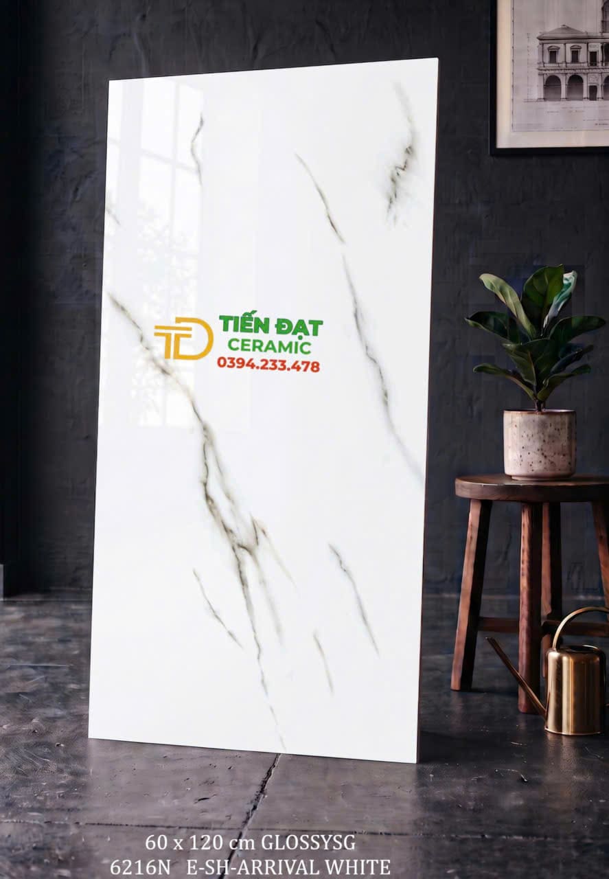 Tổng Kho Gạch Ấn Độ 60x120 Trắng Vân Kim Cường Tại Bình Dương