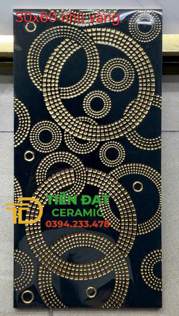 Tổng Kho Gạch TQ 30x60 Đen Nhũ Vàng Lớn Nhất Miền Nam