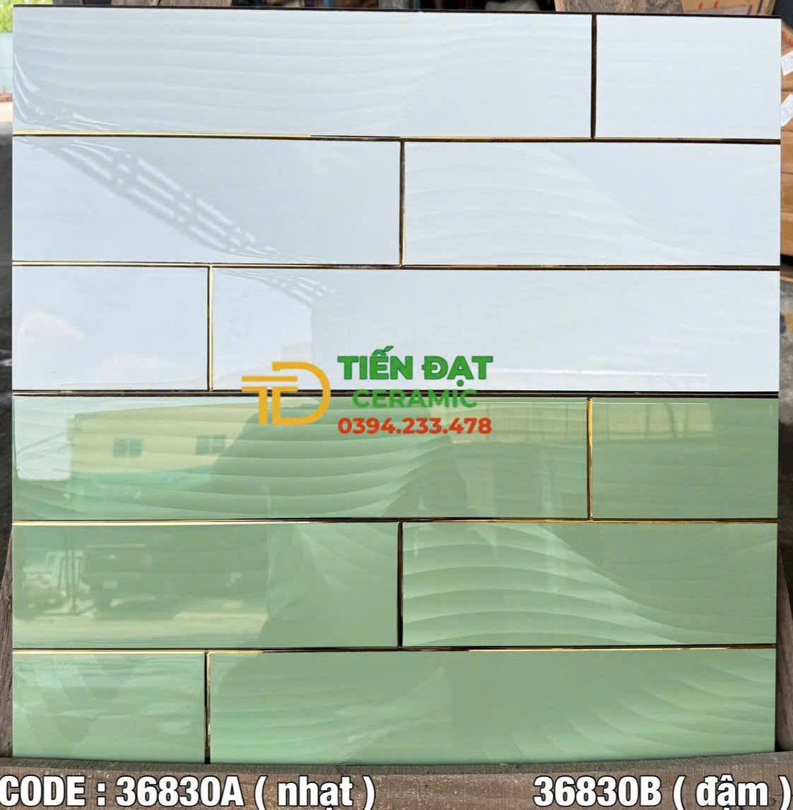 Tổng Kho Gạch TQ 30x60 Nhũ Vàng Xanh Bộ Đậm Nhạt
