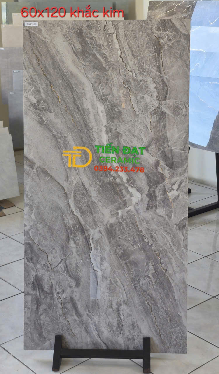 Top 97 Mẫu Gạch 60x120 Vâm Xám Nhũ Vàng Ốp Lát Nhà Hàng Cao Cấp