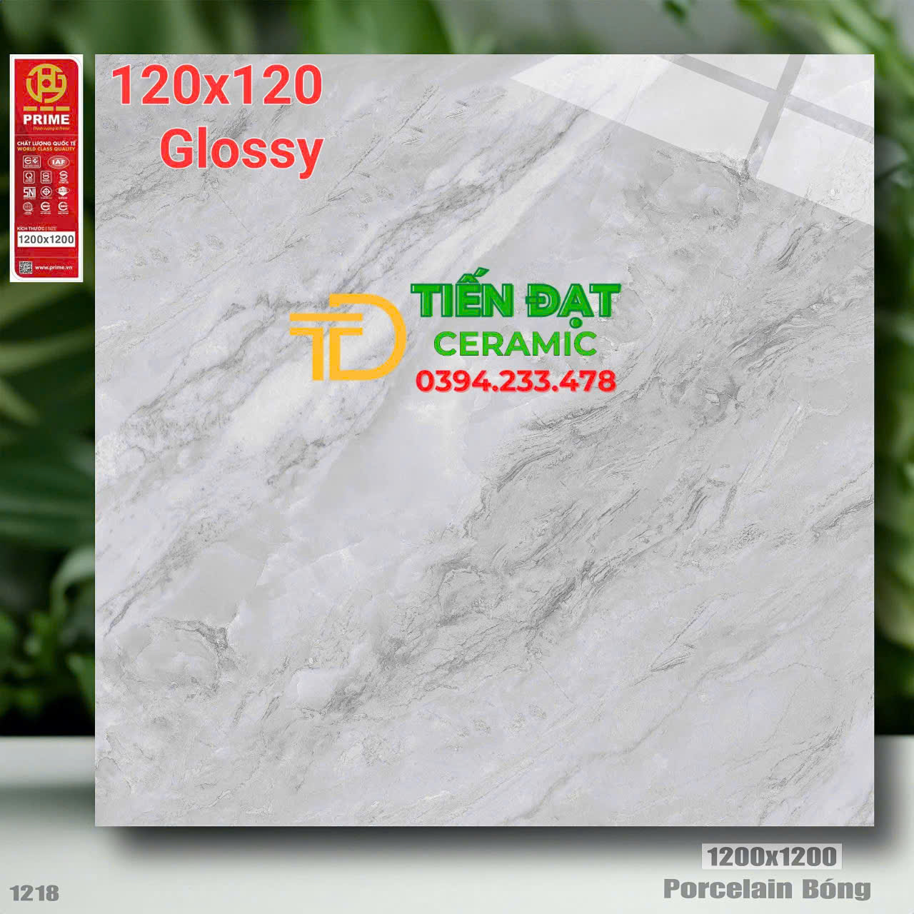 Đá Bóng Kiếng 120x120 Prime Khổ Lớn Lát Nền Mới Nhất