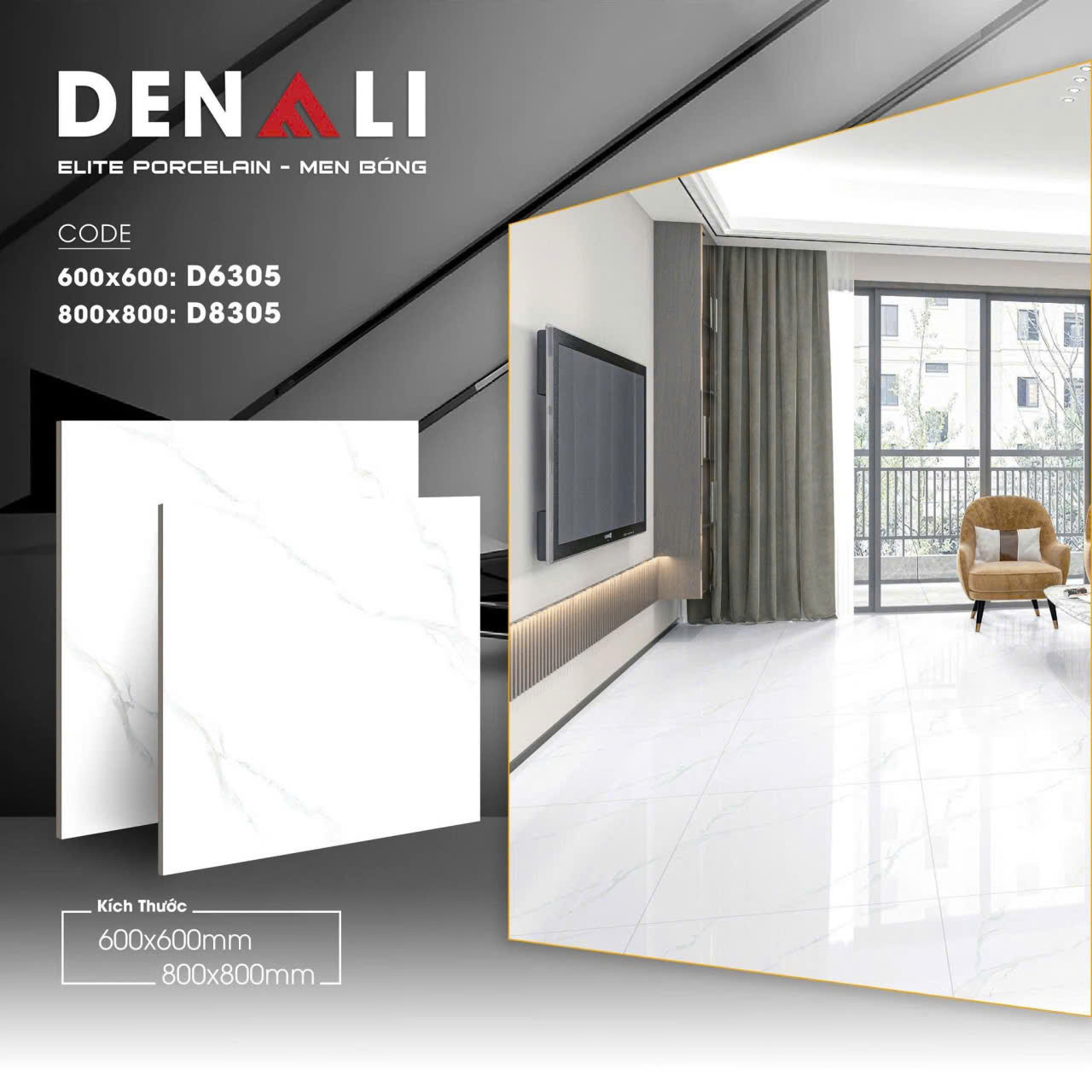Gạch Lát Nền Takao 60x60 Trắng Khói Kim Cương Xả Kho Rẻ