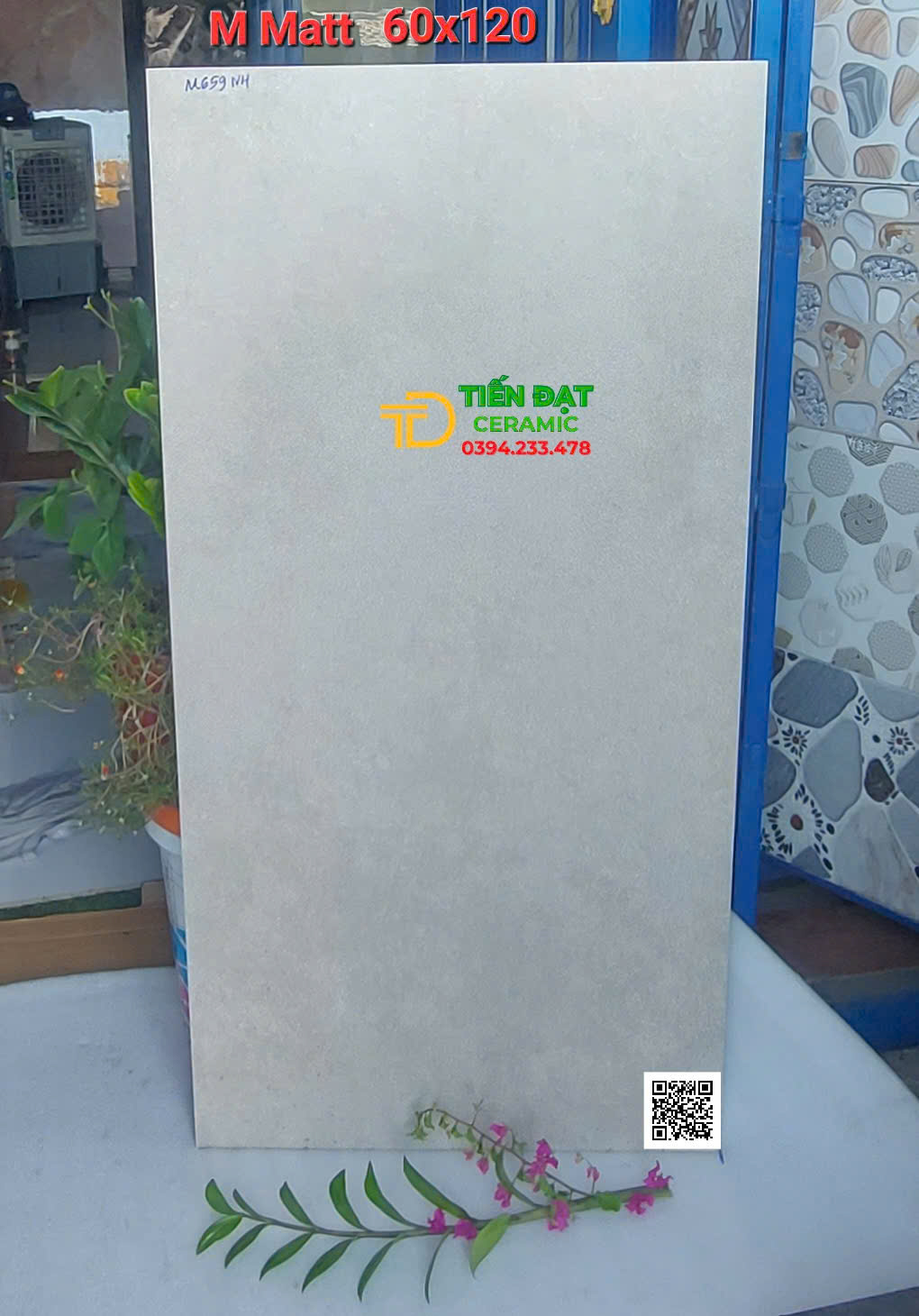 Đá Porcelain 60x120 Ốp Lát Nhà Xe Cao Cấp Mẫu Mới