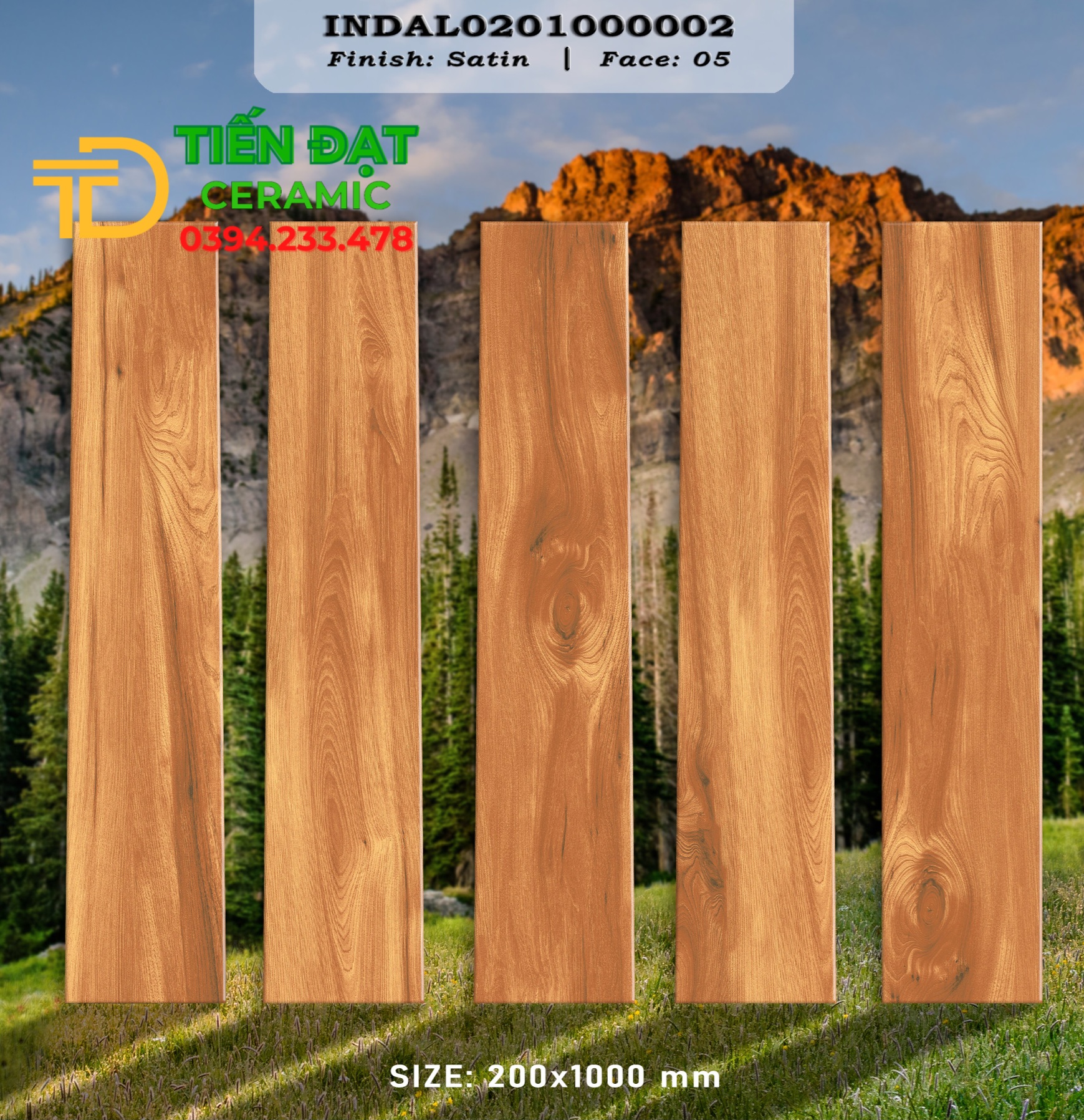 Tổng kho gạch gỗ 20x100 ốp lát ấn độ