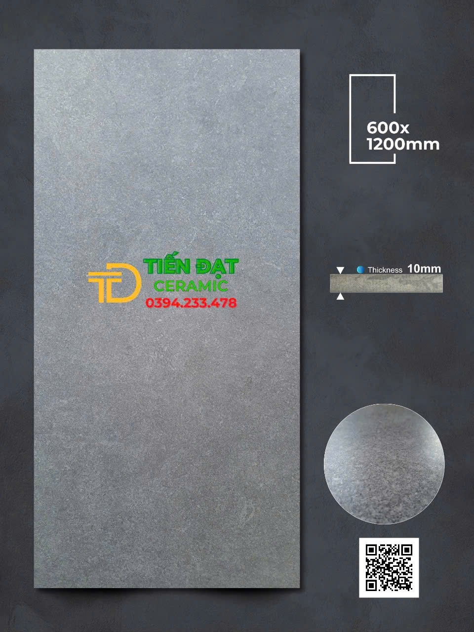 Gạch Cao Cấp Apodio 60x120 Mờ Tinh Thể Vân Xám Mẫu Mới