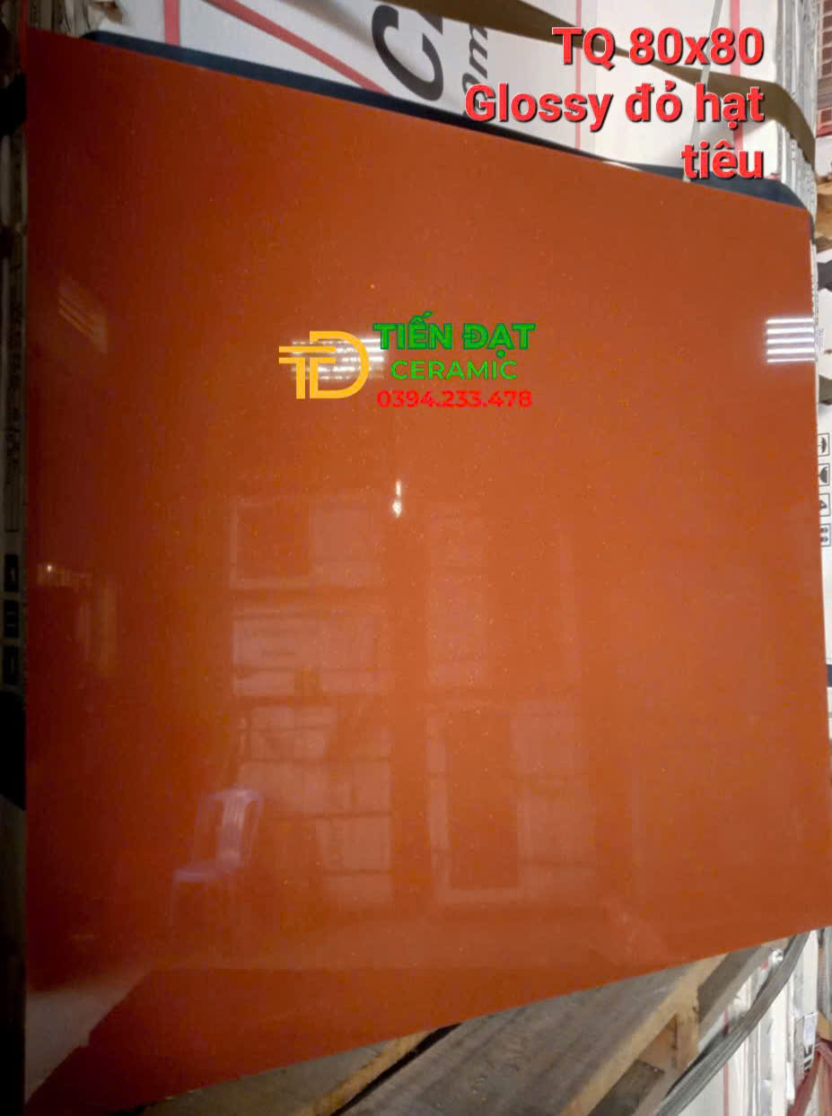 Gạch Cao Cấp TQ 80x80 Đỏ Hạt Tiêu Ốp Lát Mới Nhất