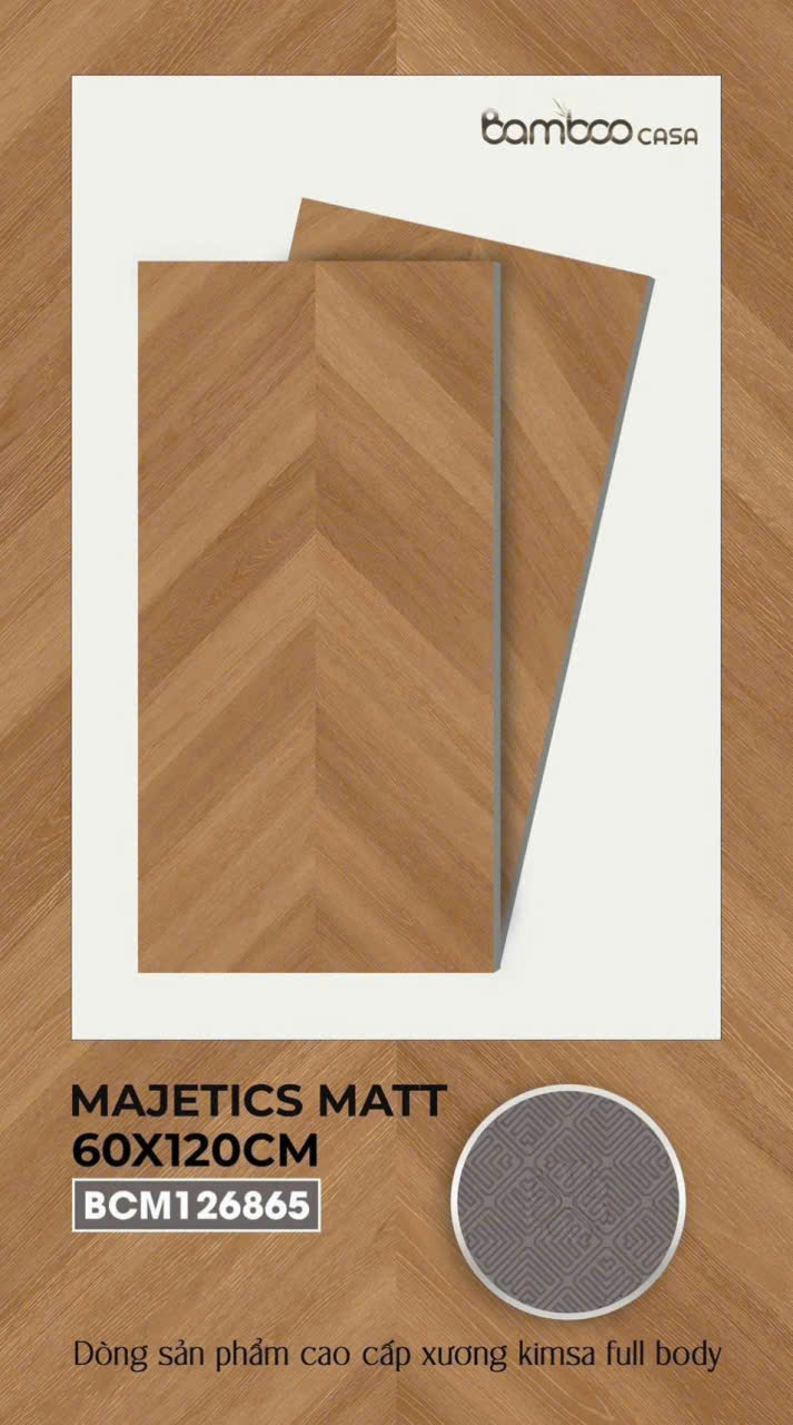 Gạch Đá Mờ Vincera 60x120 Giả Gỗ Ốp Tường Giá Rẻ