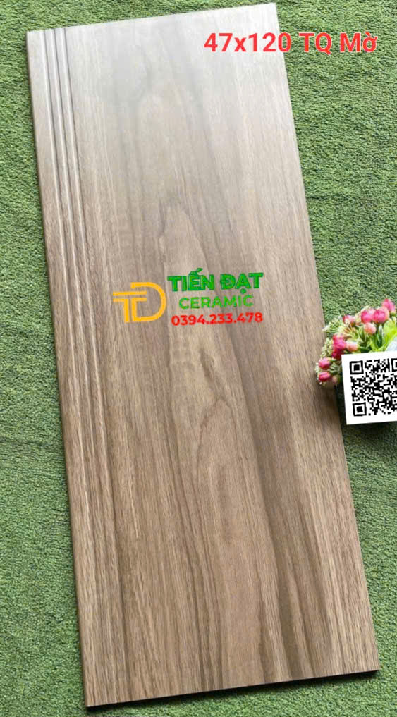 Gạch Đá Vân Gỗ TQ 47x120 Lát Cầu Thang Tam Cấp Mẫu Mới