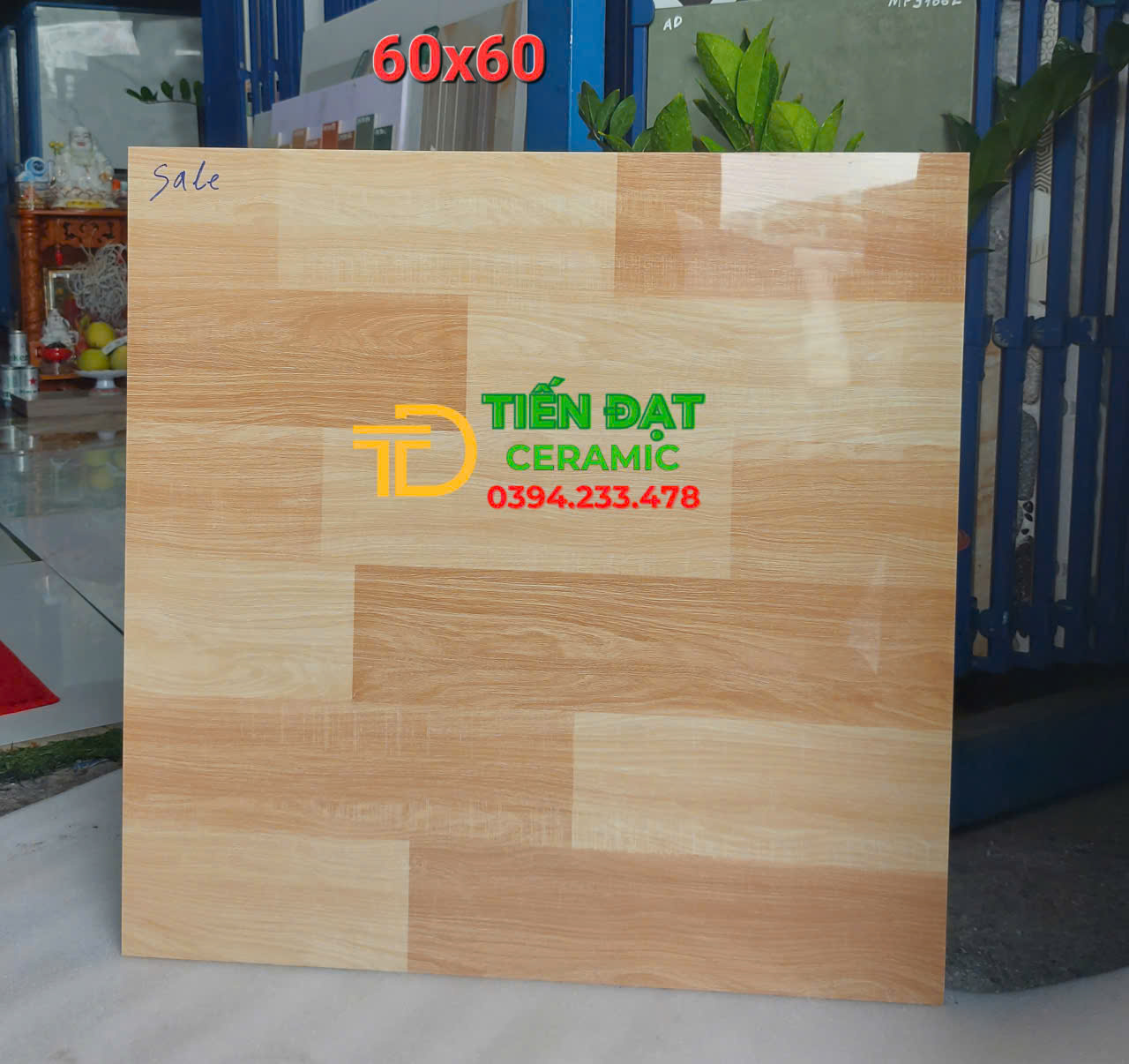 Gạch Giả Gỗ Bóng Kính Takao 60x60 Lát Phòng Ngủ Giá Rẻ
