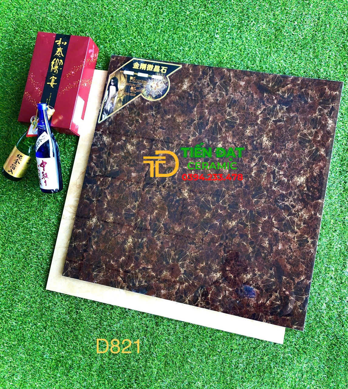 Gạch Lát Nền 80x80 TQ Vân Nâu Hoa Cương Cao Cấp