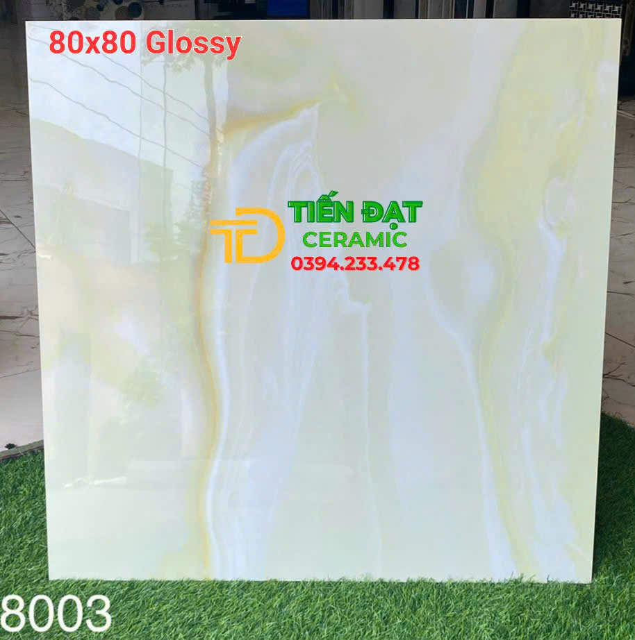 Gạch Granite 80x80 Nhập Khẩu TQ Vân Trắng Xanh Ngọc