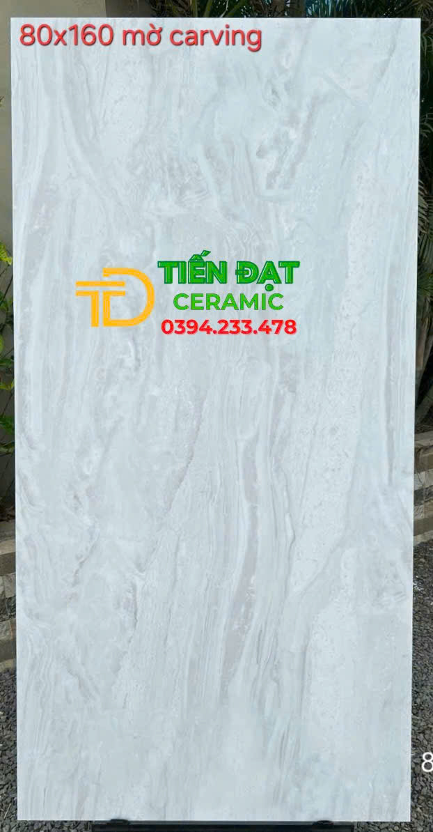 Gạch Khổ Lớn 80x160 Lát Nền Đá Mờ Carving Giá Rẻ