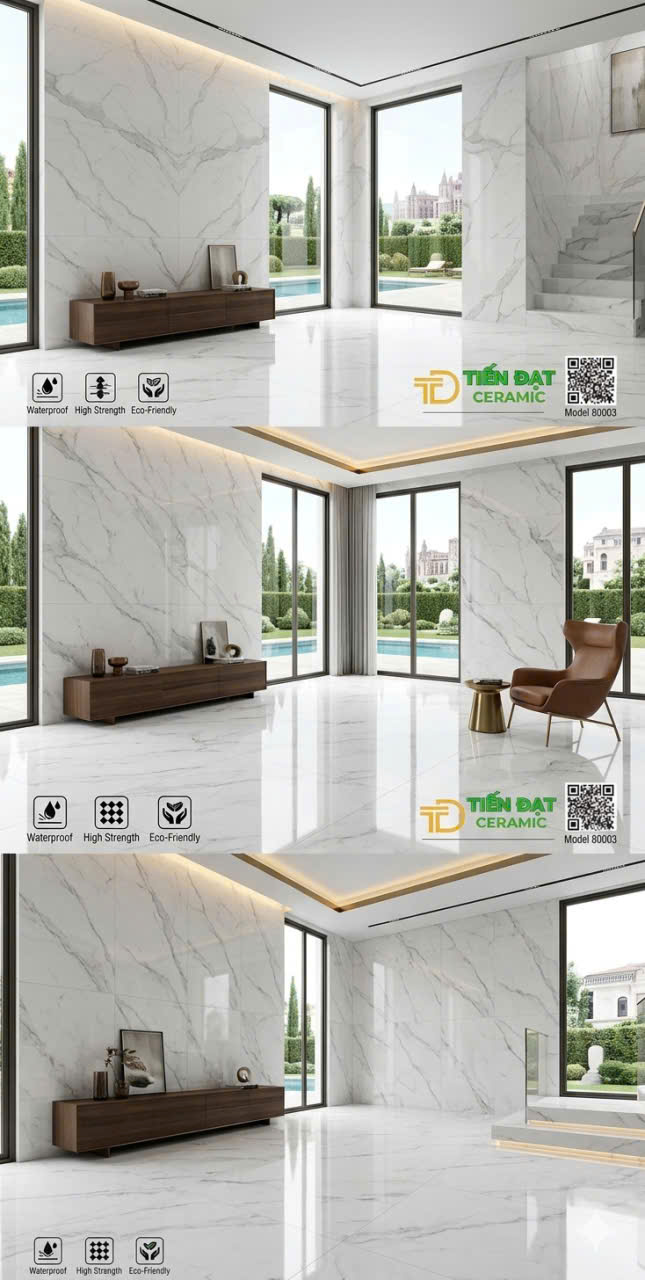 Gạch Khổ Lớn Prime 80x160 Ốp Lát Phòng Khách Cao Cấp