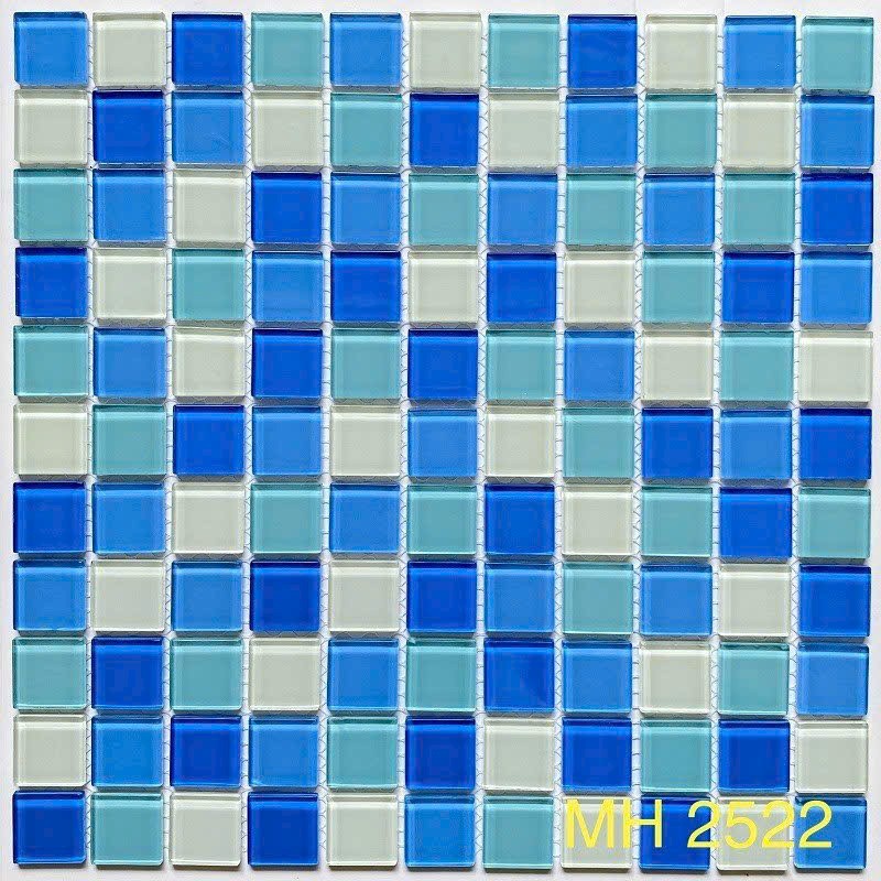 Gạch Lát Bể Bơi 30x30 Mosaic Hạt Nhỏ Trắng Xanh