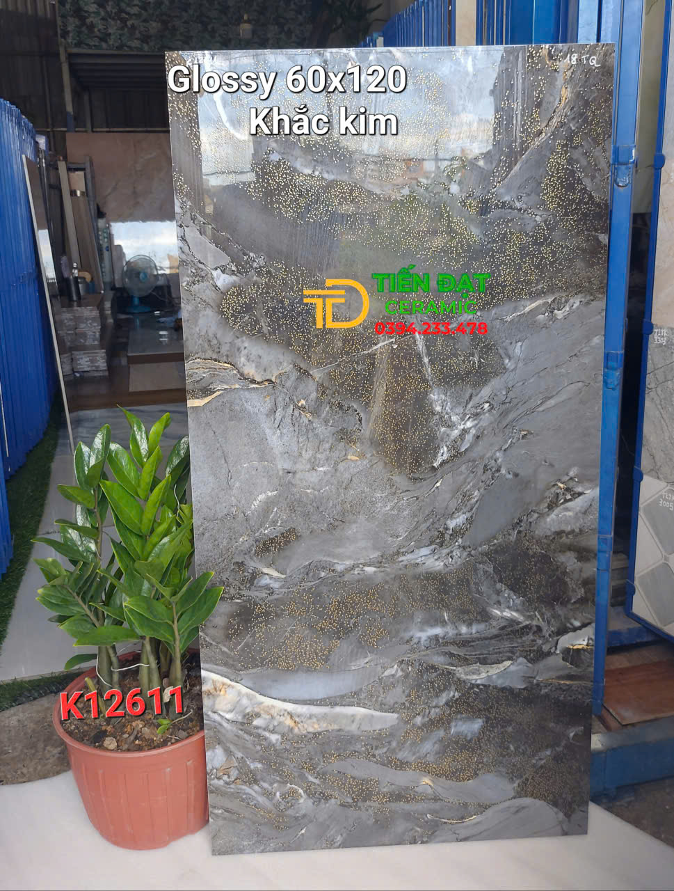 Gạch Cao cấp 60x120 Nhập Khẩu Trung Quốc Nhũ Vàng