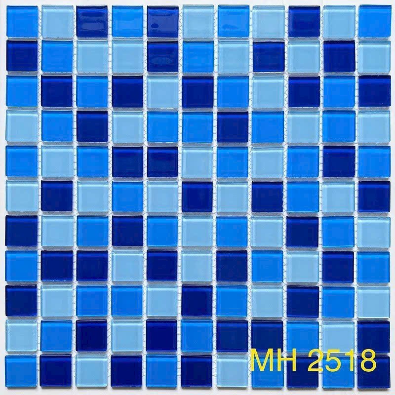 Gạch Nhập Khẩu TQ Mosaic 30x30 Màu Xanh Hạt Nhỏ
