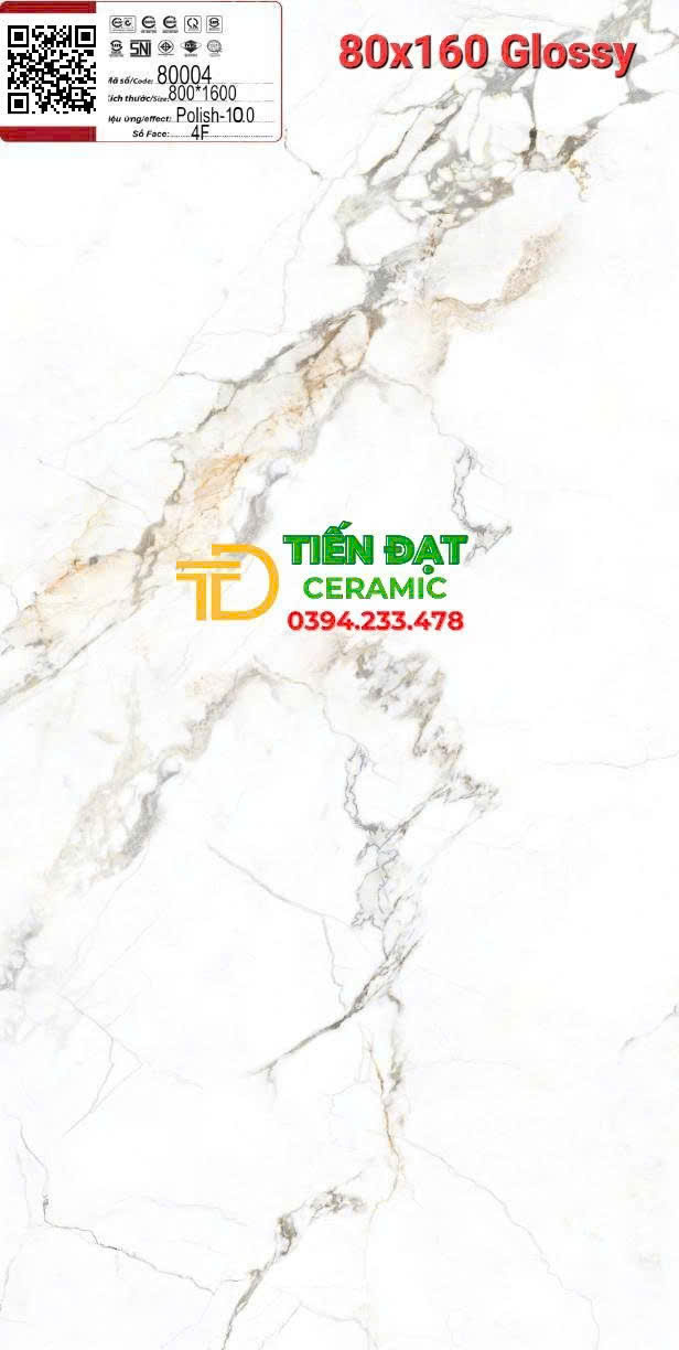 Gạch Ốp Lát Biệt Thự 80x160 Prime Bóng Kiếng Cao Cấp