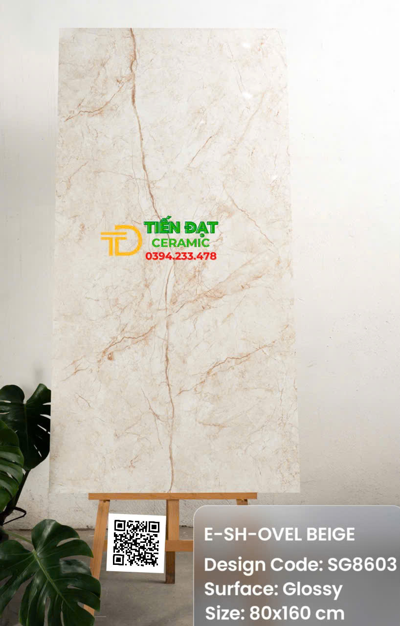 Gạch Ốp Lát Khổ Lớn Ấn Độ 80x160 Bóng Kiếng Mẫu Mới