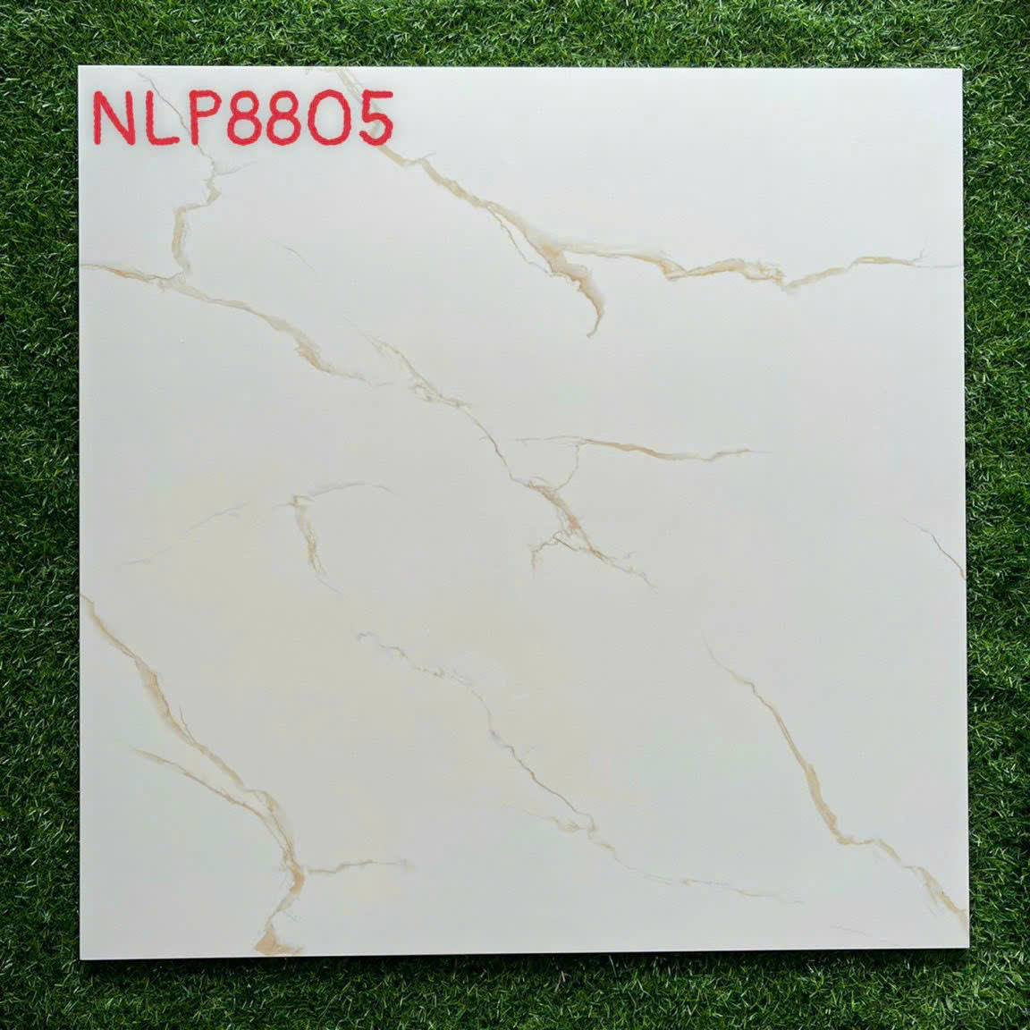 Gạch Ốp Lát Phòng Ngủ 80x80 Trắng Vân Vàng Giá Rẻ